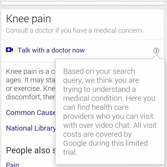 Google Hangout with a doctor