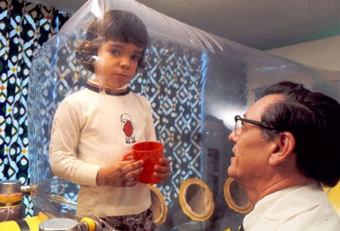 David Vetter was was born with SCID and lived in a sterile bubble. He died in 1984 at 12 due to complications from a bone marrow transplant. Credit: Baylor College of Medicine Archives