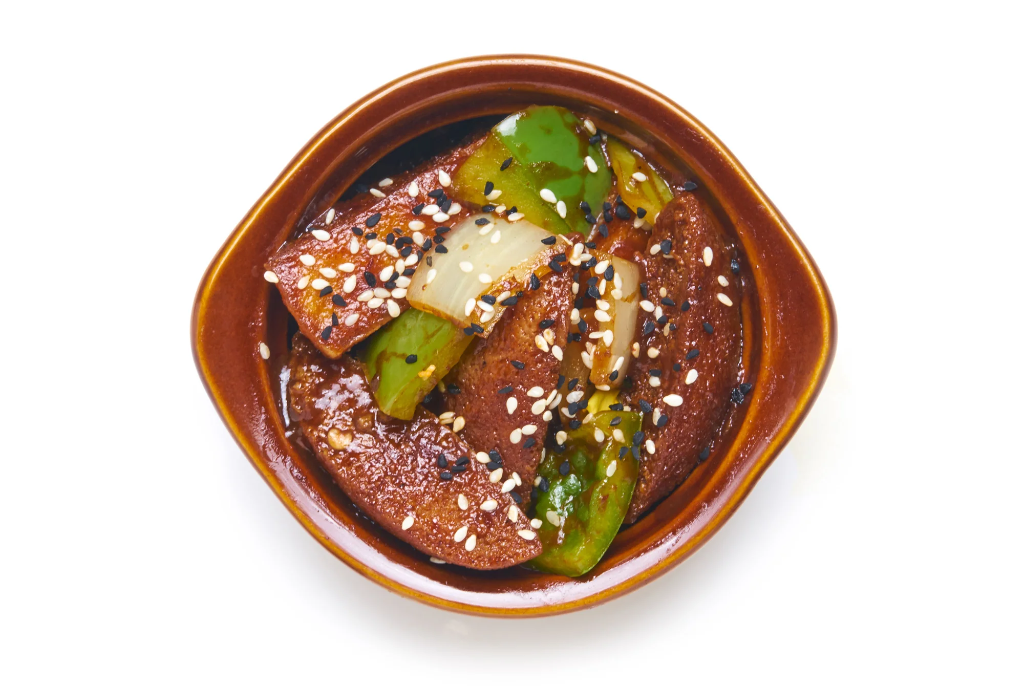 ANGRY IDLI MANCHURIAN thrice cooked rice cake, hella hot indian-chinese sauce (V)