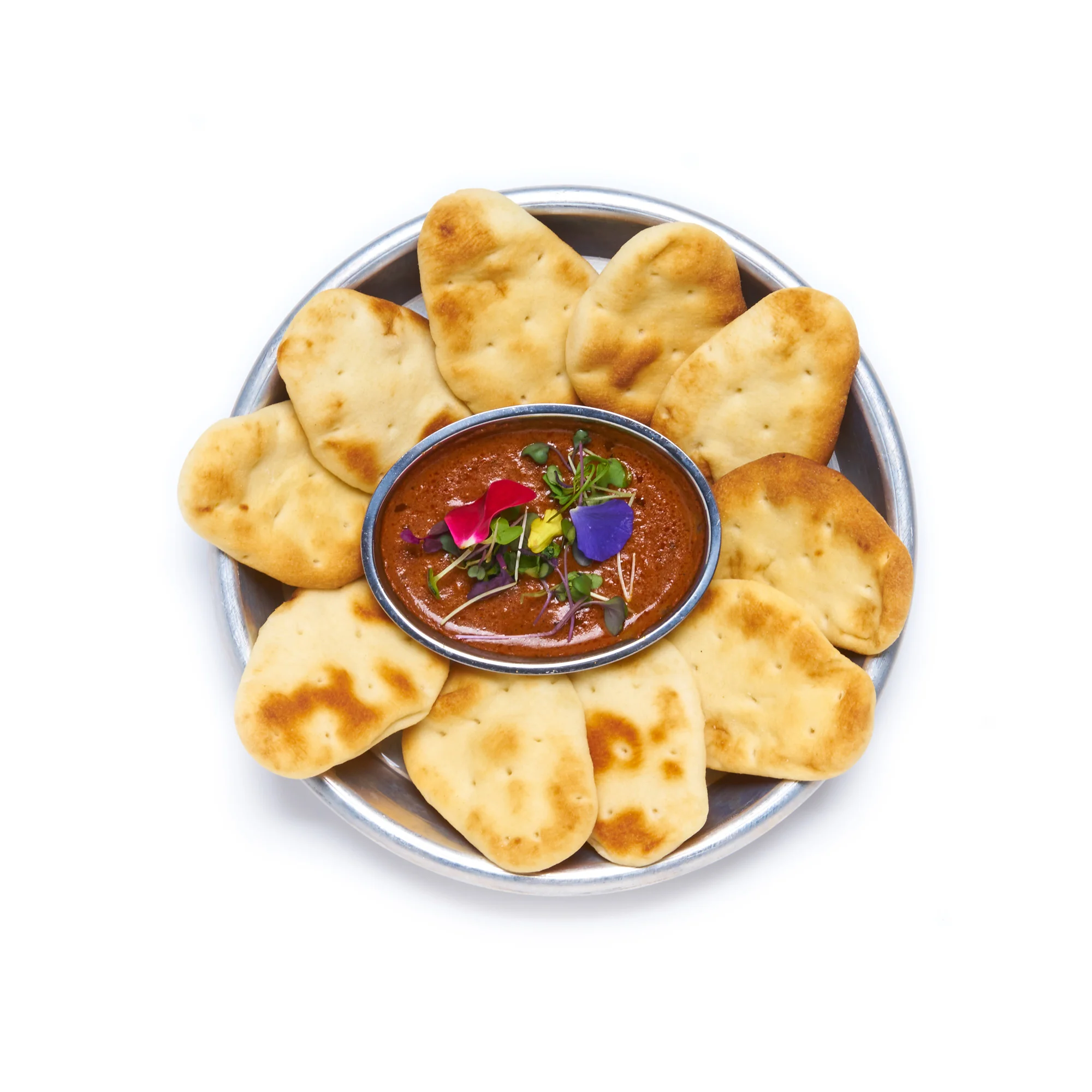ITSY BITSY NAAN BITS lil' naan, tikka masala dipping sauce (VG)