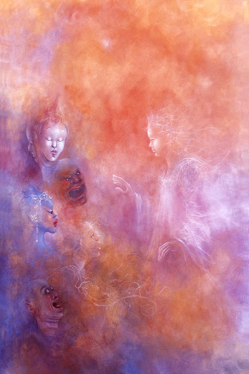 A yogi facing all aspects of life with love and equanimity. becoming free and sovereign. Art Credit: Marie Binder