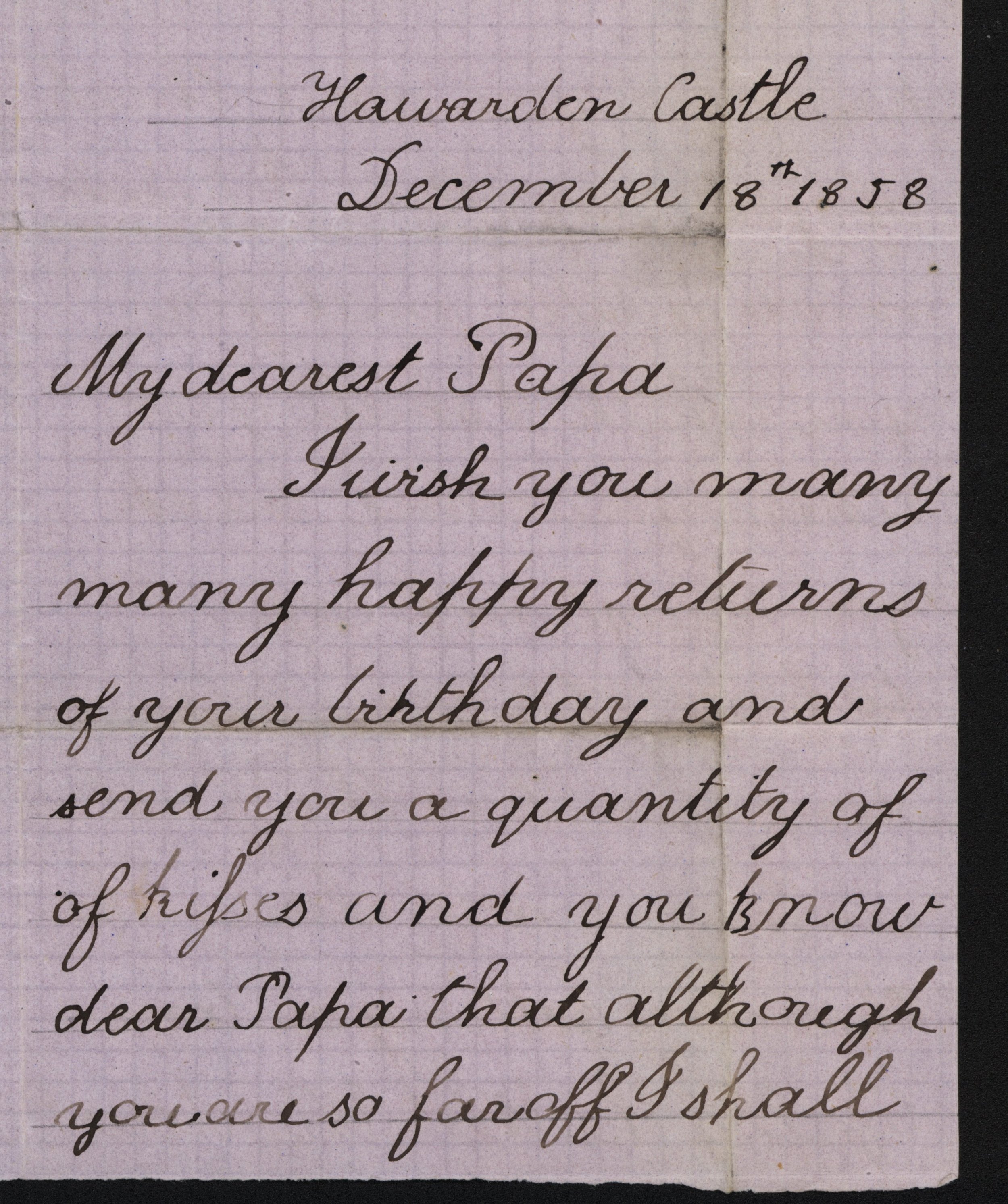 How to write a Victorian birthday letter — Phyllis Weliver