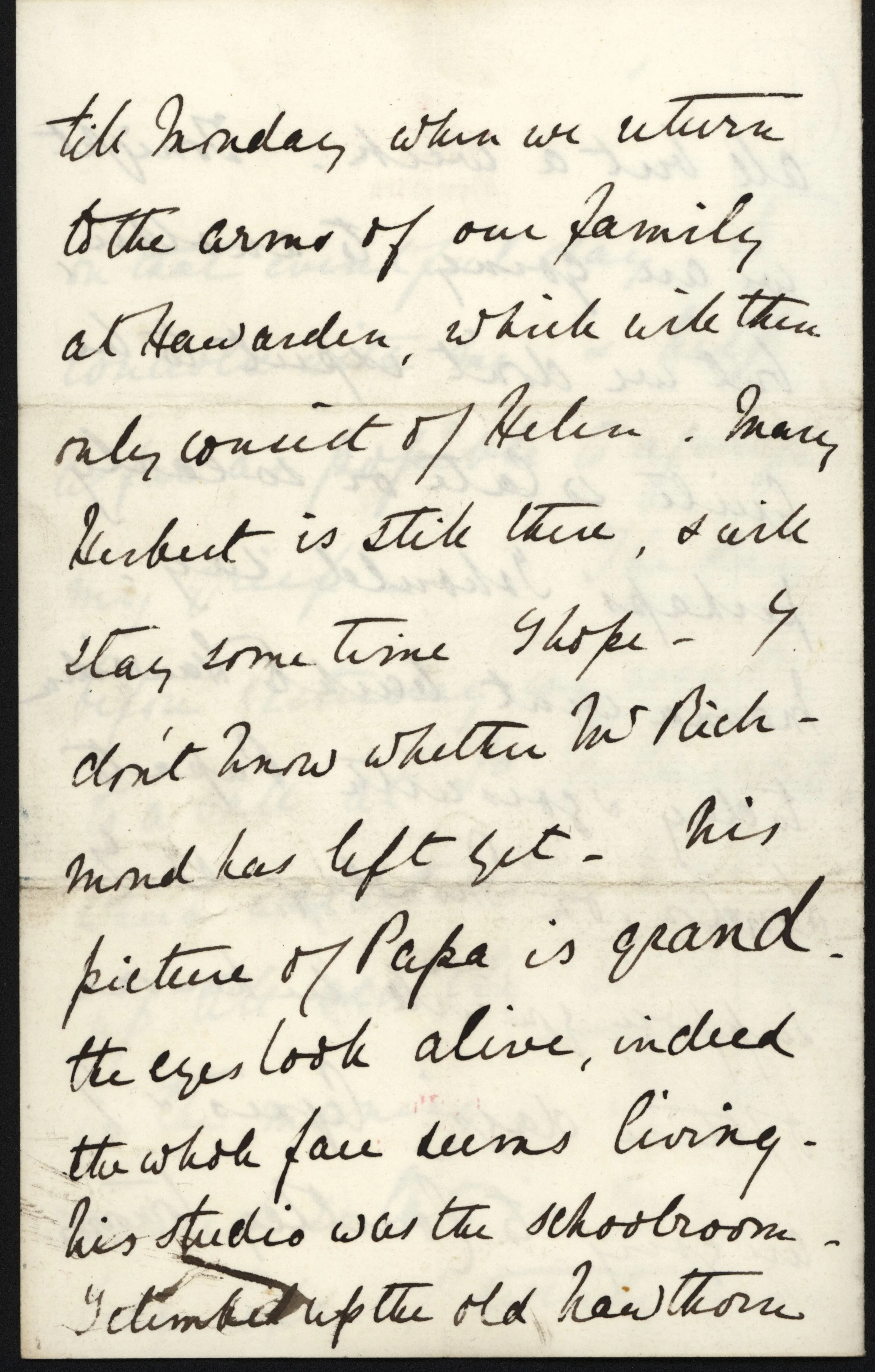 The letter continues with cross writing on page one.