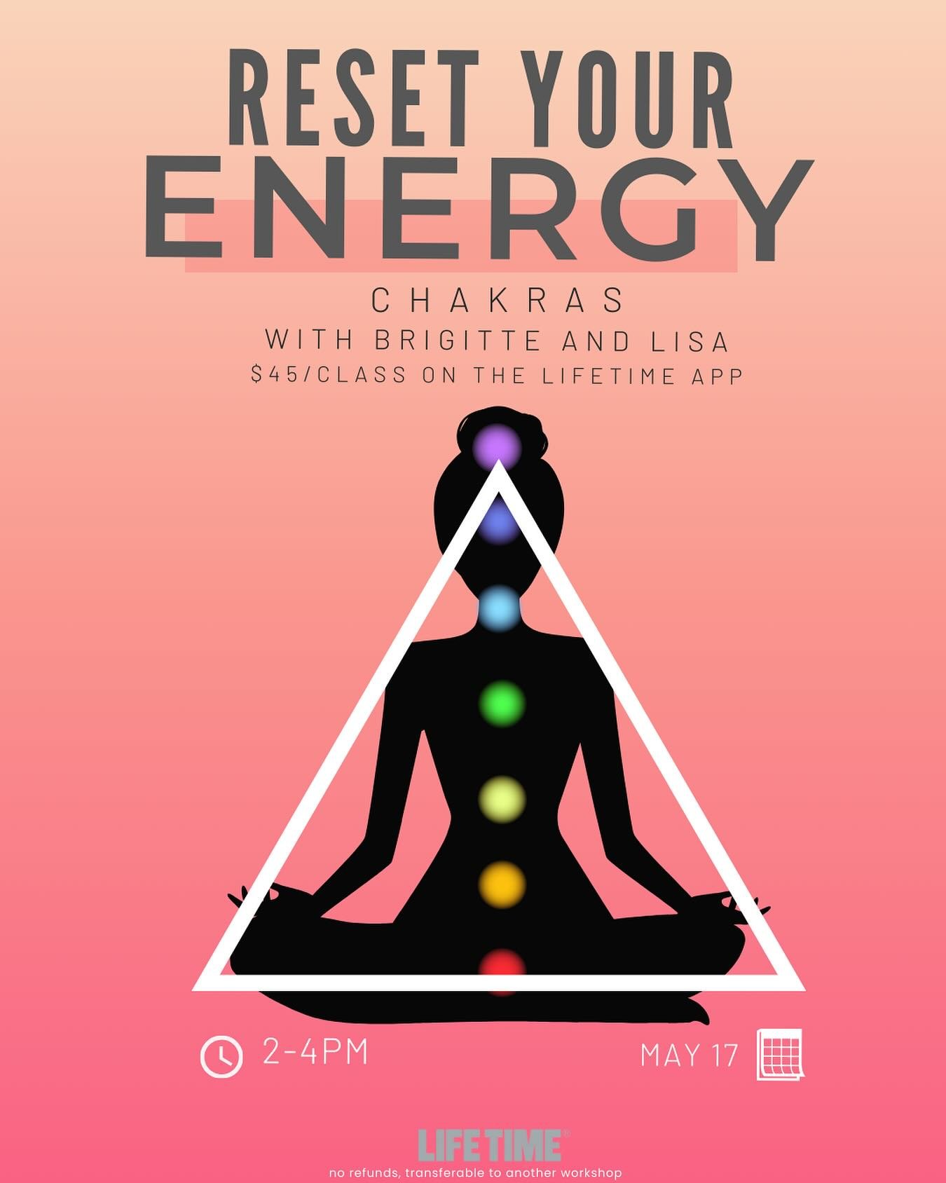 Time to talk about our chakras:
What are they, where are they, what does it mean when we are stuck? How can we move our bodies to shift energy?
Join us for 2h session where we will:
✨ surrender with Yin Yoga
✨ rebalance with a Chakra Soundbath
✨ rese