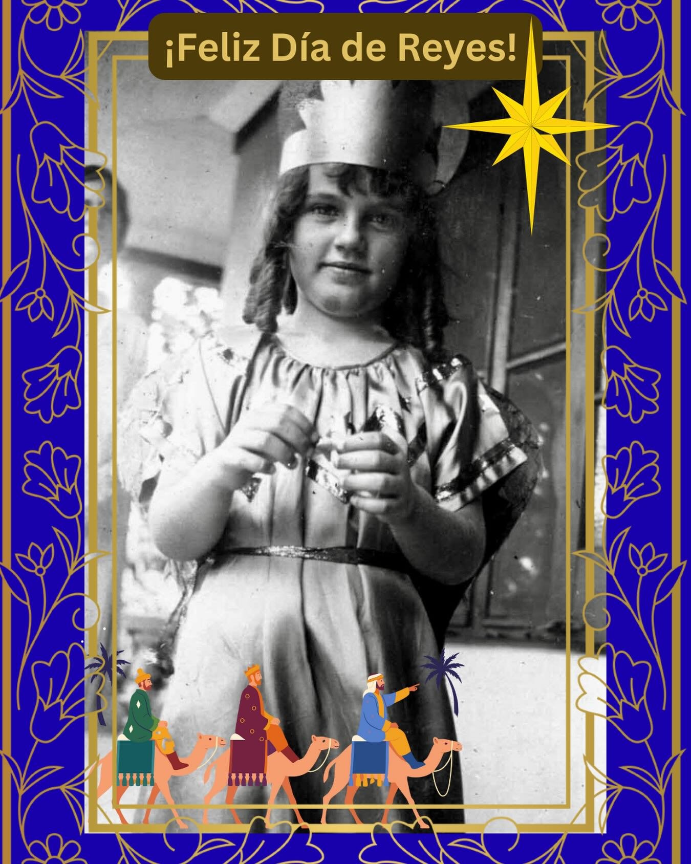 My mom in Bayam&oacute;n on Three Kings Day, probably 1930. 

Love to you all in this magical day! 🤴🏽🤴🏾🤴🏿🇵🇷

#tresreyesmagos #diadereyes #bayamon #puertorican #threekingsday