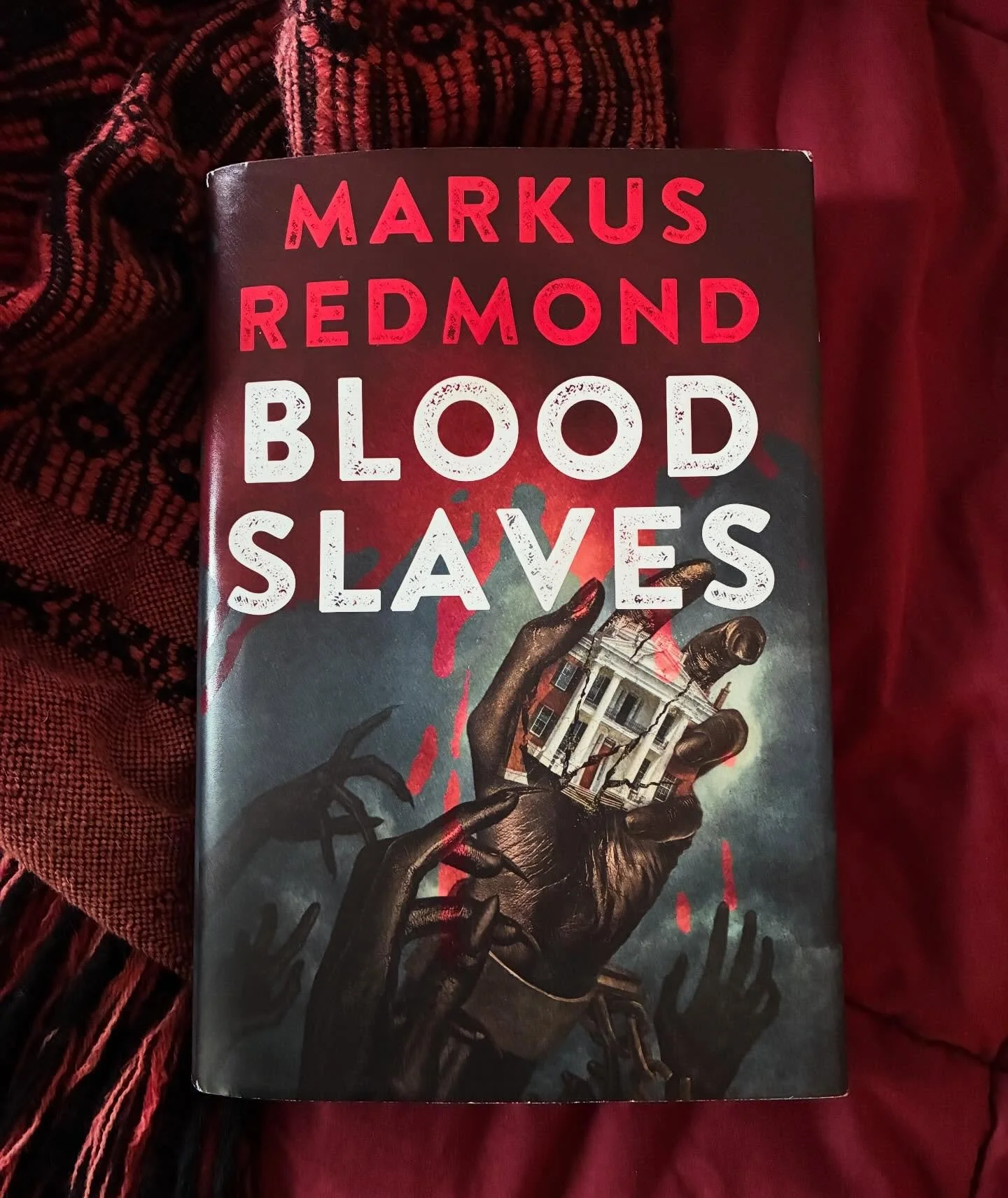 Oh. This is a GUT PUNCH of a novel. Unflinching and beautiful, and so important. But be forewarned, it&rsquo;s a brutal read. Very violent and dark but ends with hope. I&rsquo;m so glad I met @markusredmond at the @sabookfestival and learned about it