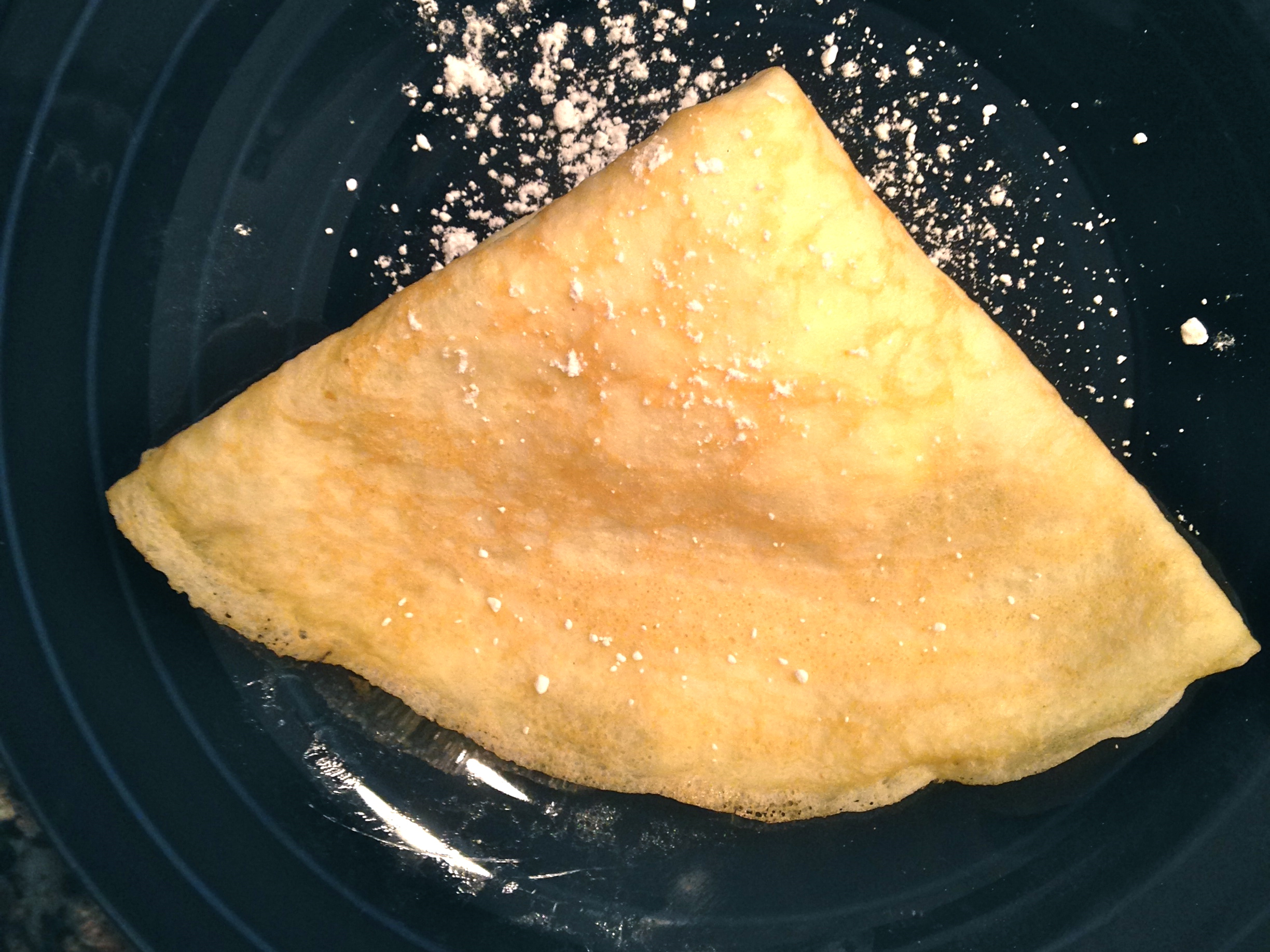Hungarian Crêpes ( Palacsinta ) With Sweet Cheese and Caramelized Rhubarb