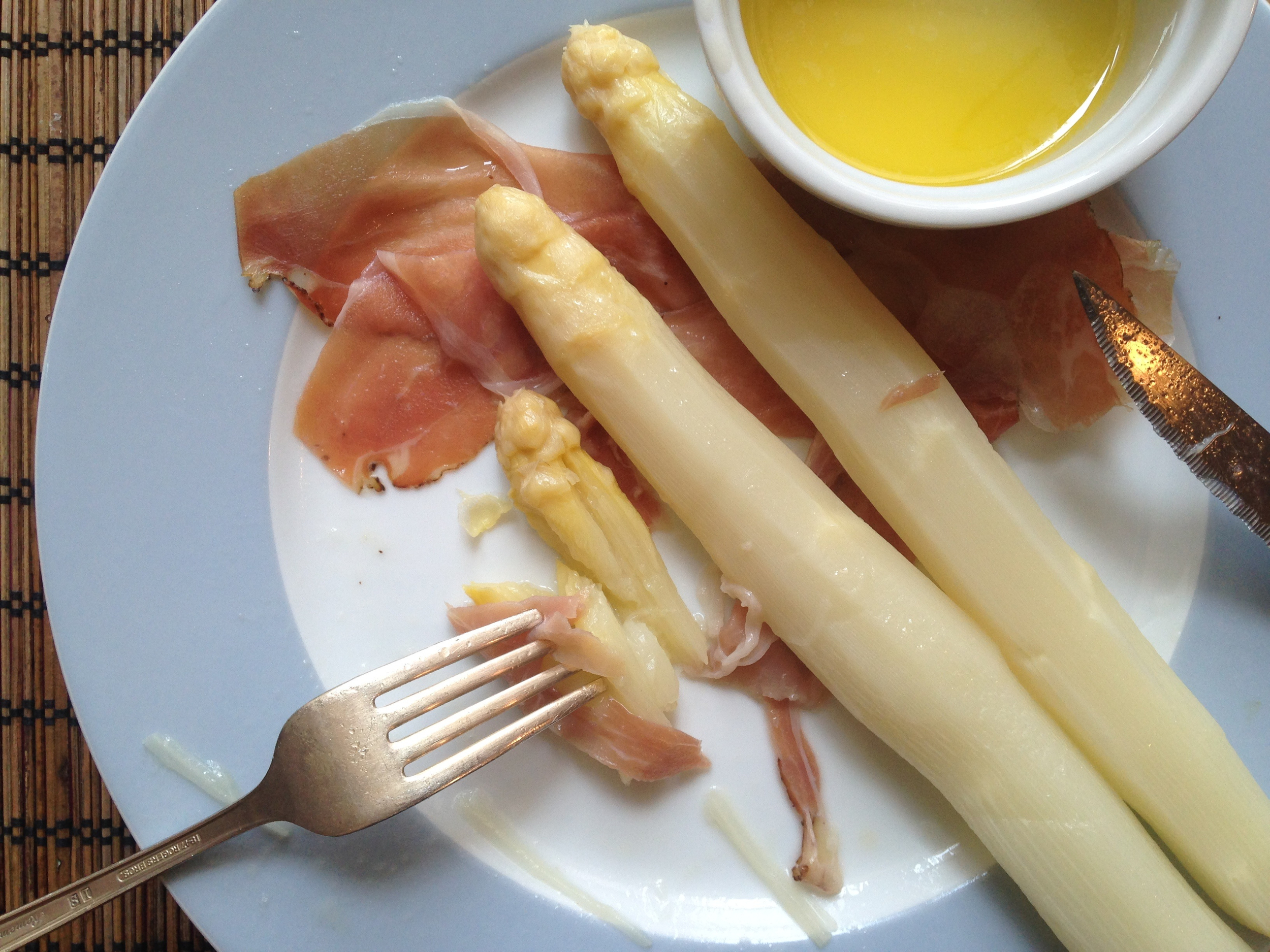 White Asparagus With Ham and Melted Butter (Recipe Below!)