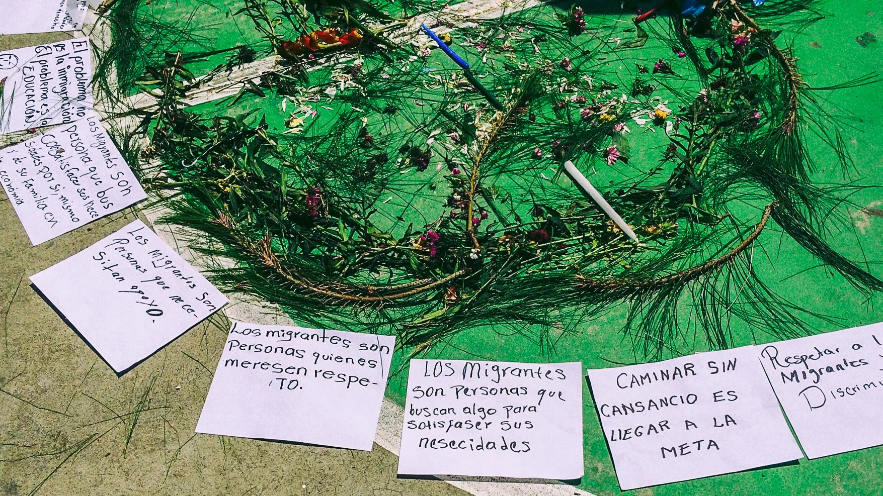 Activity with youth about migration in Sibinal, Guatemala. Photo credits: Lauren Heidbrink