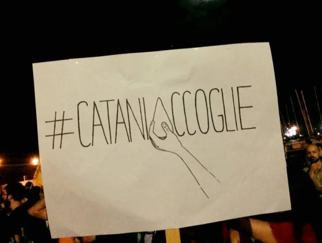 'Catania welcomes.' Credits: Silvio Laviano