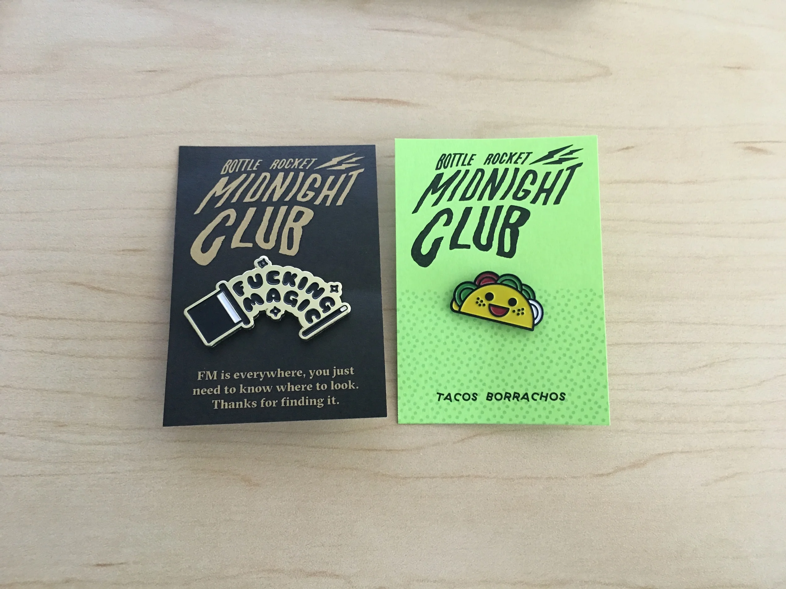  Custom enamel pins for Midnight Club 2016 