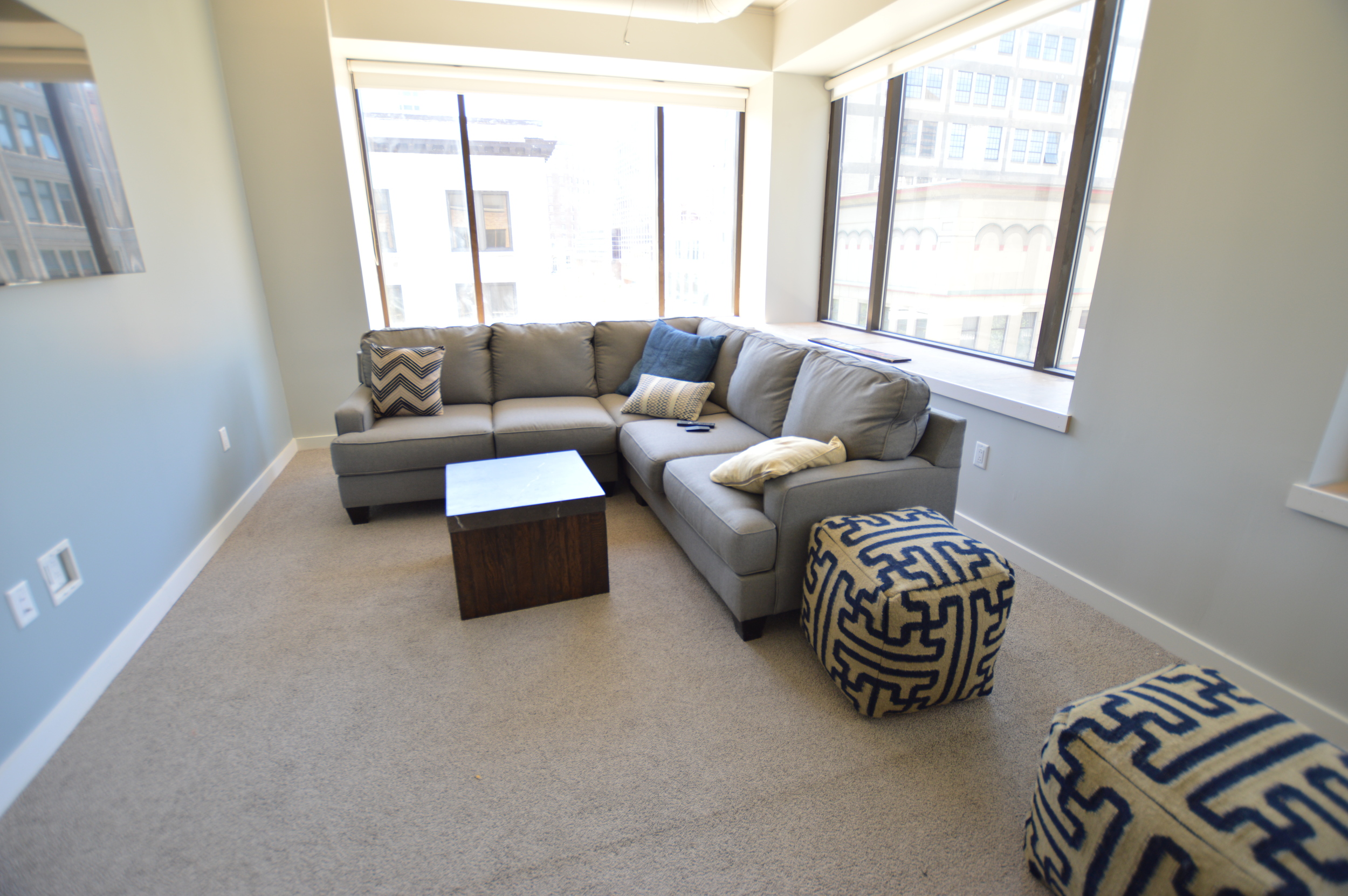  Shared spaces include a game room, library, and spacious media lounge. 