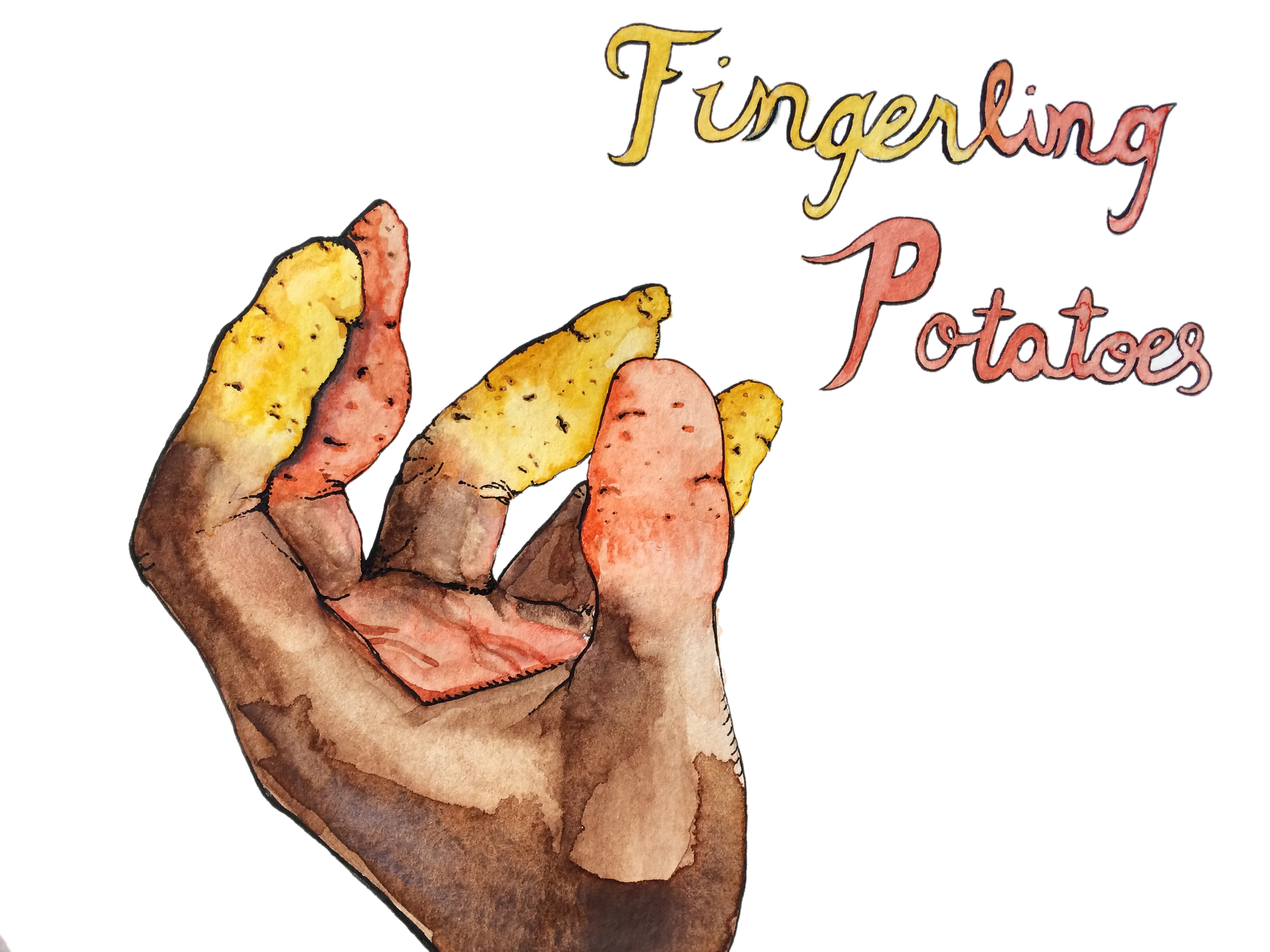 Fingerling Potatoes Pun Painting