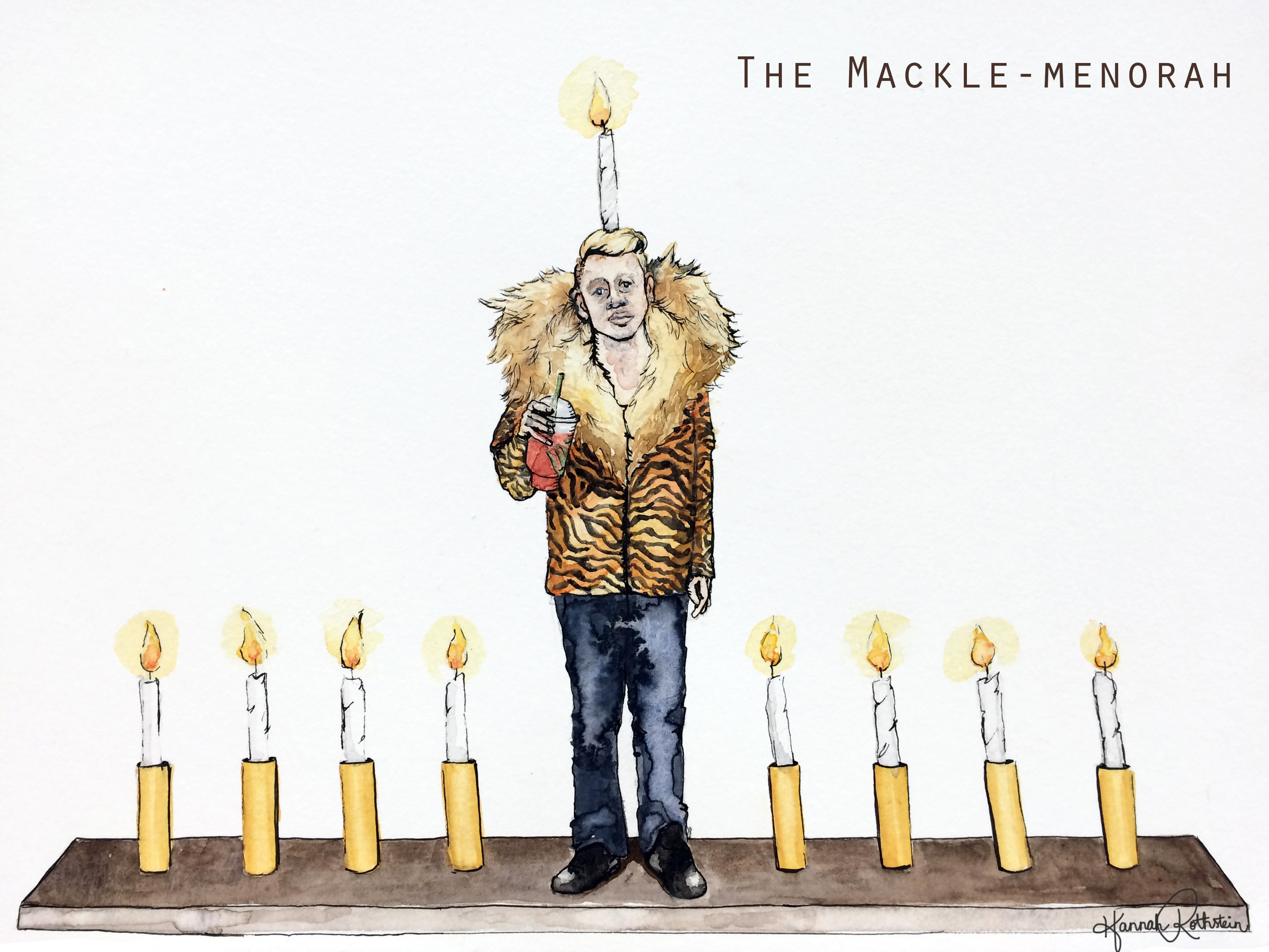The Mackle-menorah Illustration