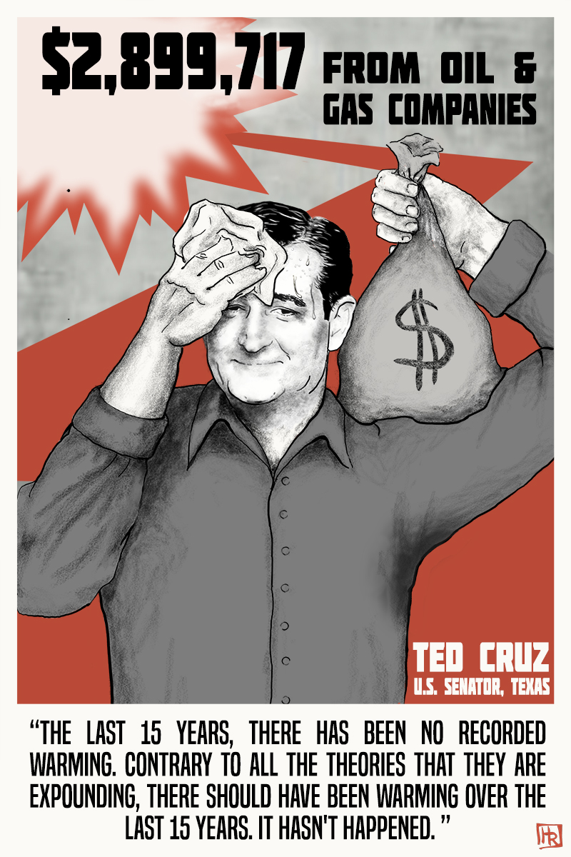 The Cost of Denial, U.S. Senator Ted Cruz, Political Campaign Financing