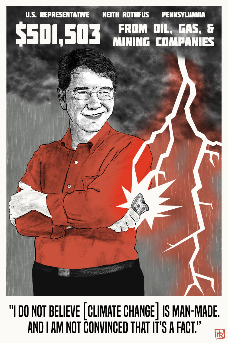 The Cost of Denial, U.S. Representative Keith Rothfus, Political Campaign Financing