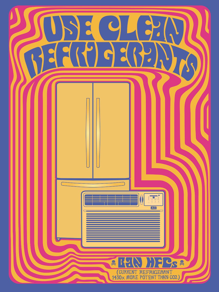 Clean Refrigerants Poster Art