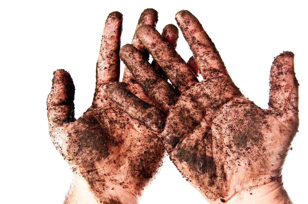 Not afraid to get his hands dirty!
