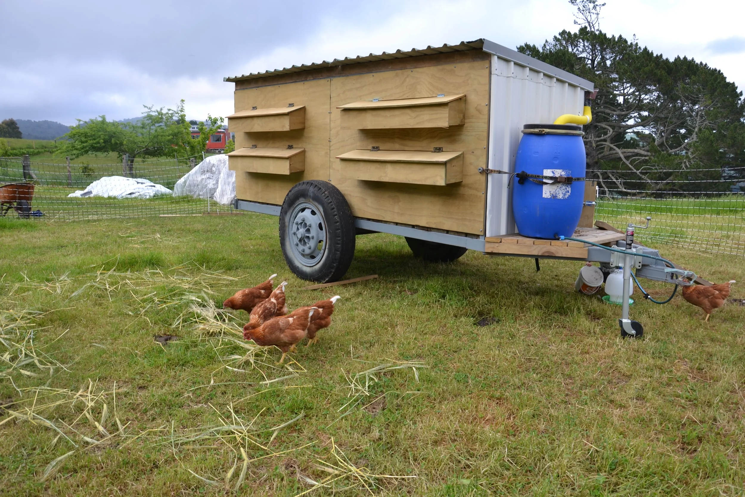 Chicken Trailer with a view... — Crafty Gatherer