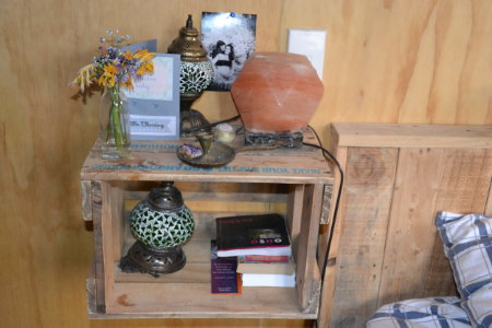 Note: Marco has added another piece of wood up the top, so we can use as a shelf as well.