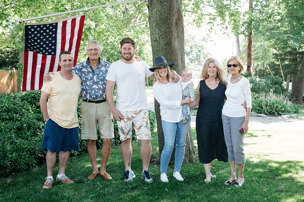 The Fam in MarbleHead with our bnb hosts! 