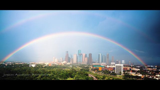 The only good thing about FPSF this year was this double rainbow! #fpsf #fpsf2017 #houston #weather #houstonweather #storms #flashflood #cancelled