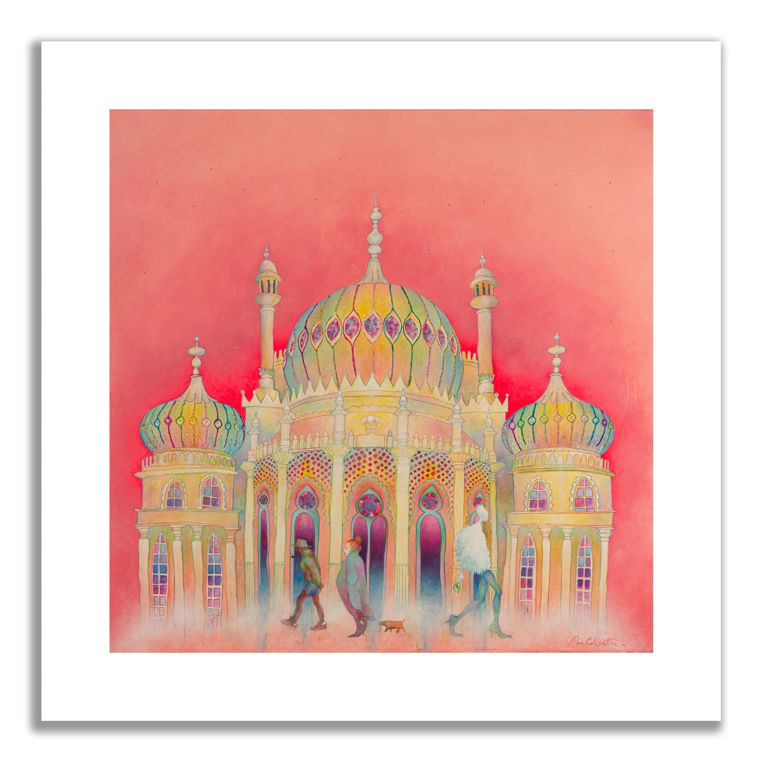 'Pink Pavilion' print