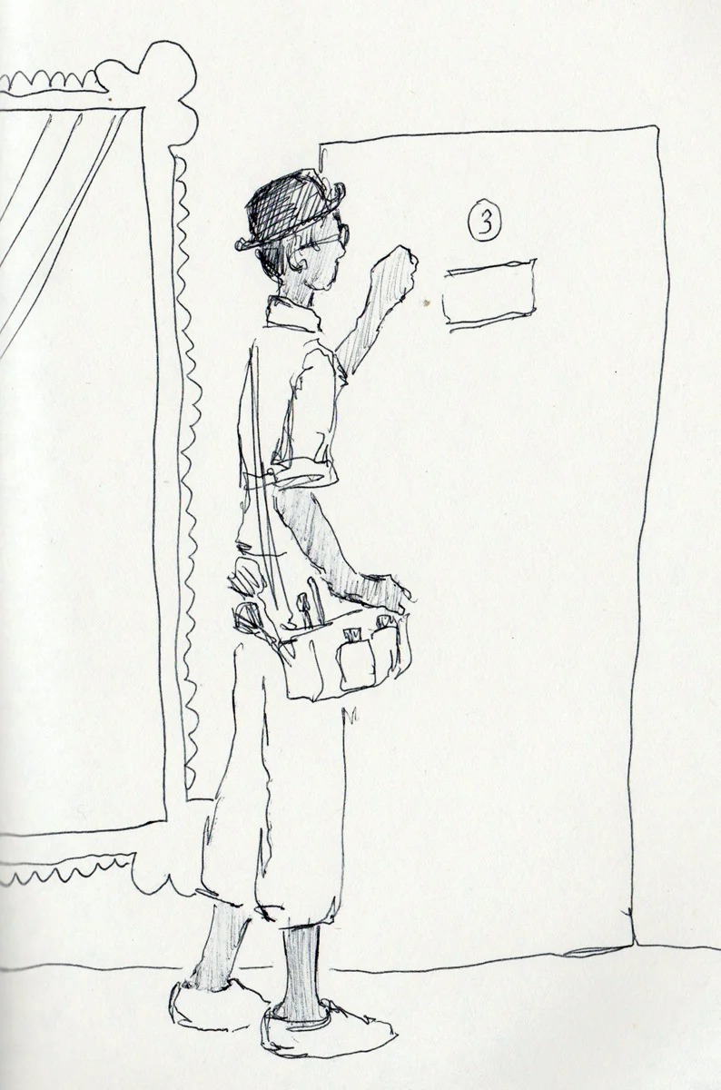 Saul, circle level dressing room