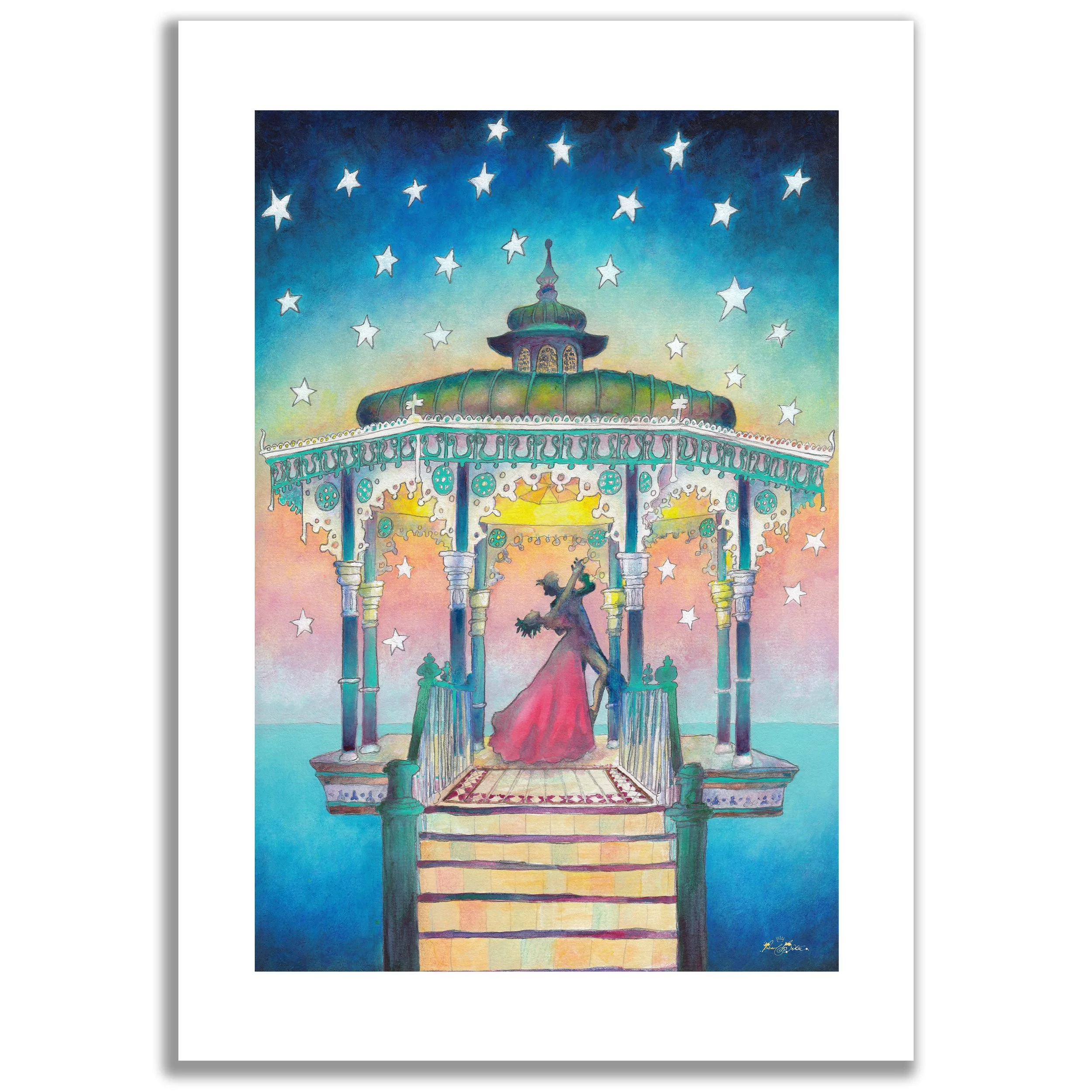 'The Bandstand' print