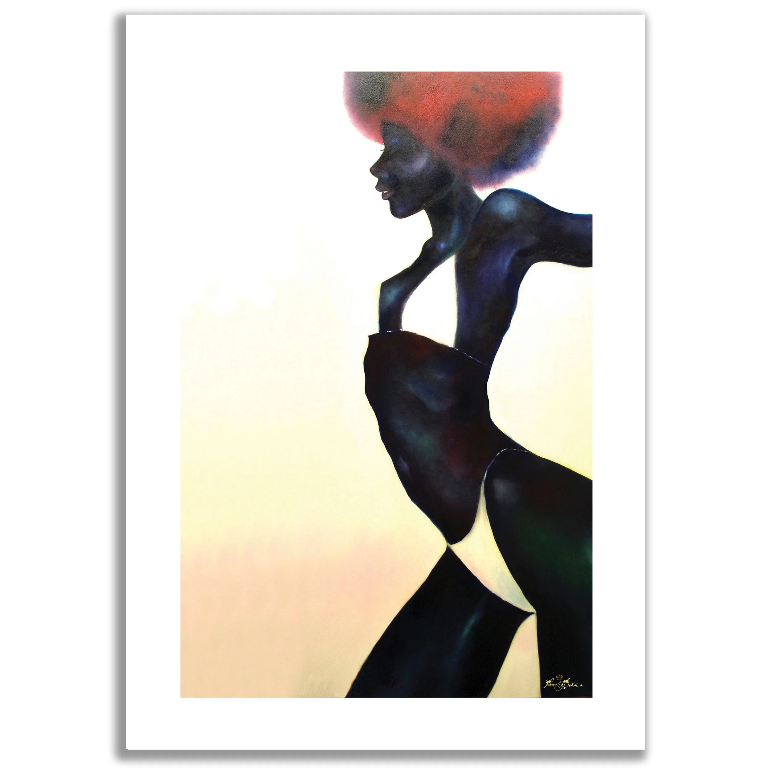 'Ebony' print