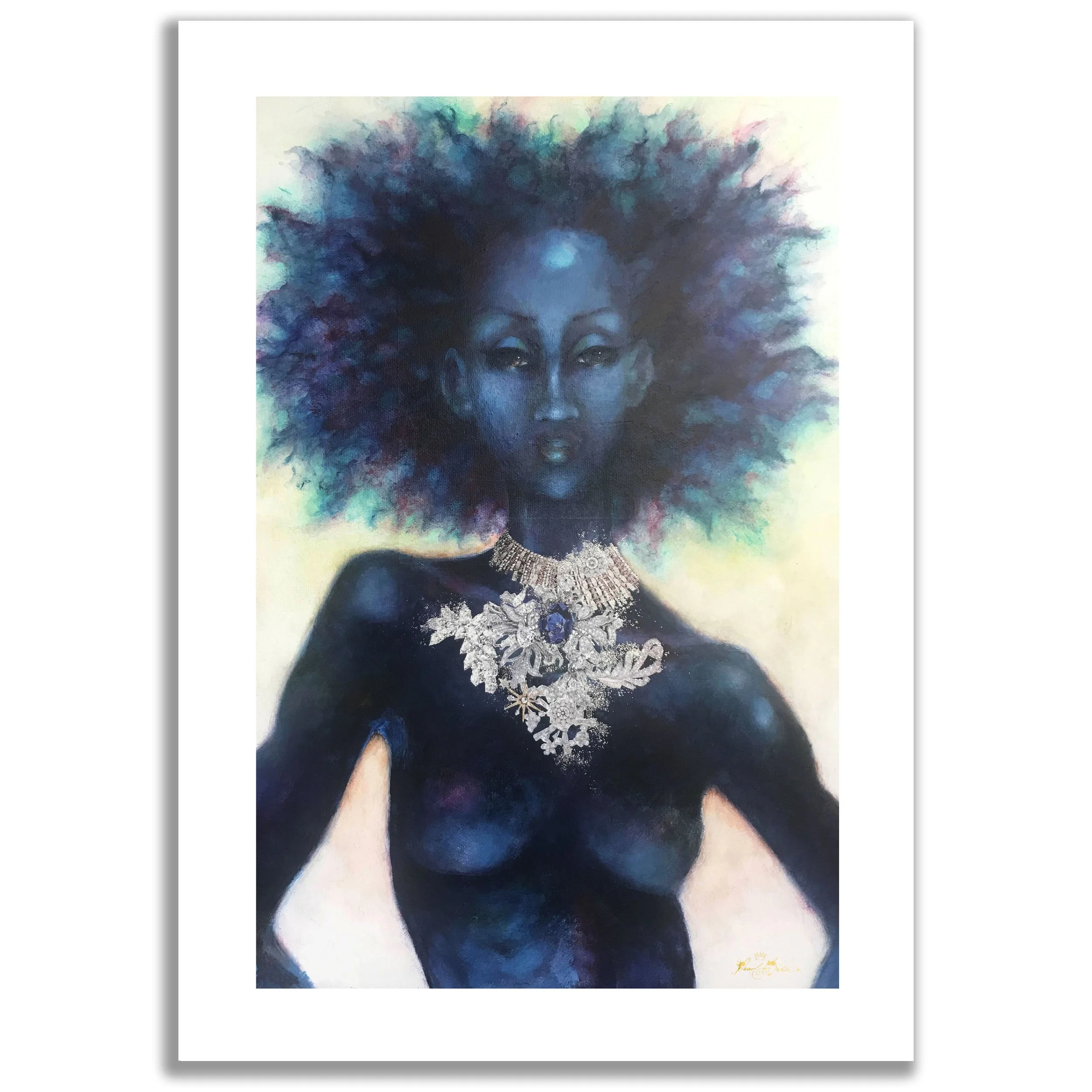 'Dressed In Diamonds' print