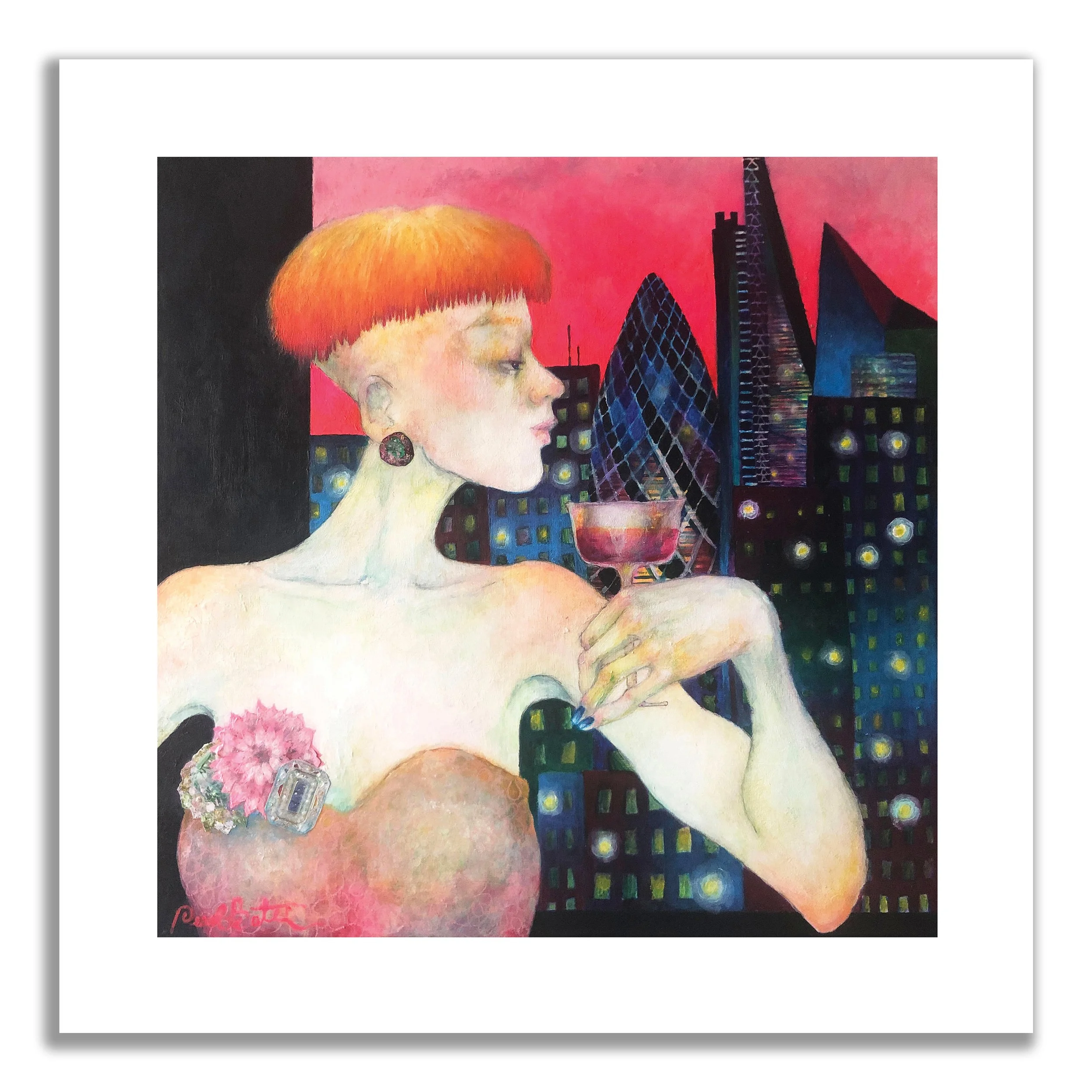 'Pink Cocktail' print