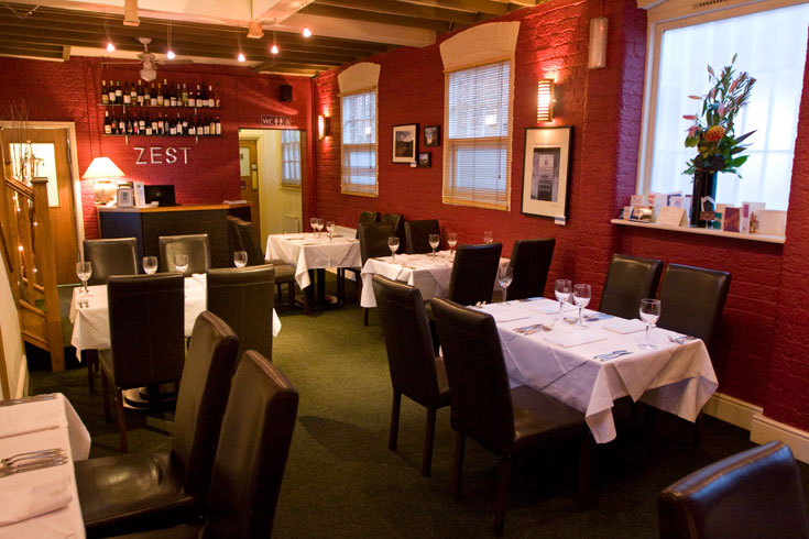 Inside Restaurant Zest, currently located on George Street.
