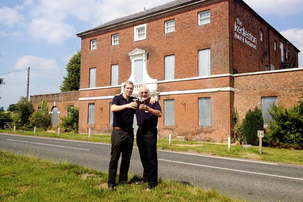 From left to right: Paul and Trevor Harris at the Kedleston Country House