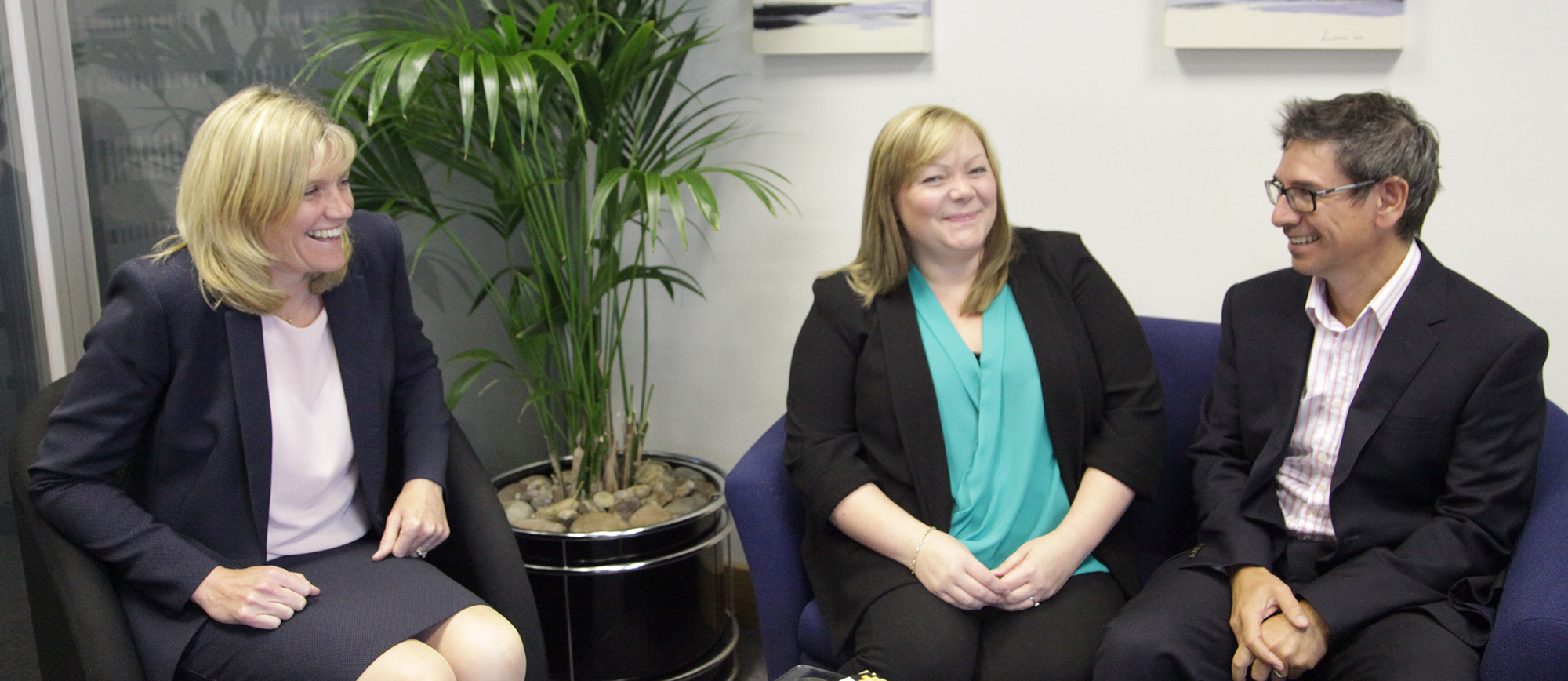 Left to right: Heather Dixon, Leanne Cook and Graham Banks