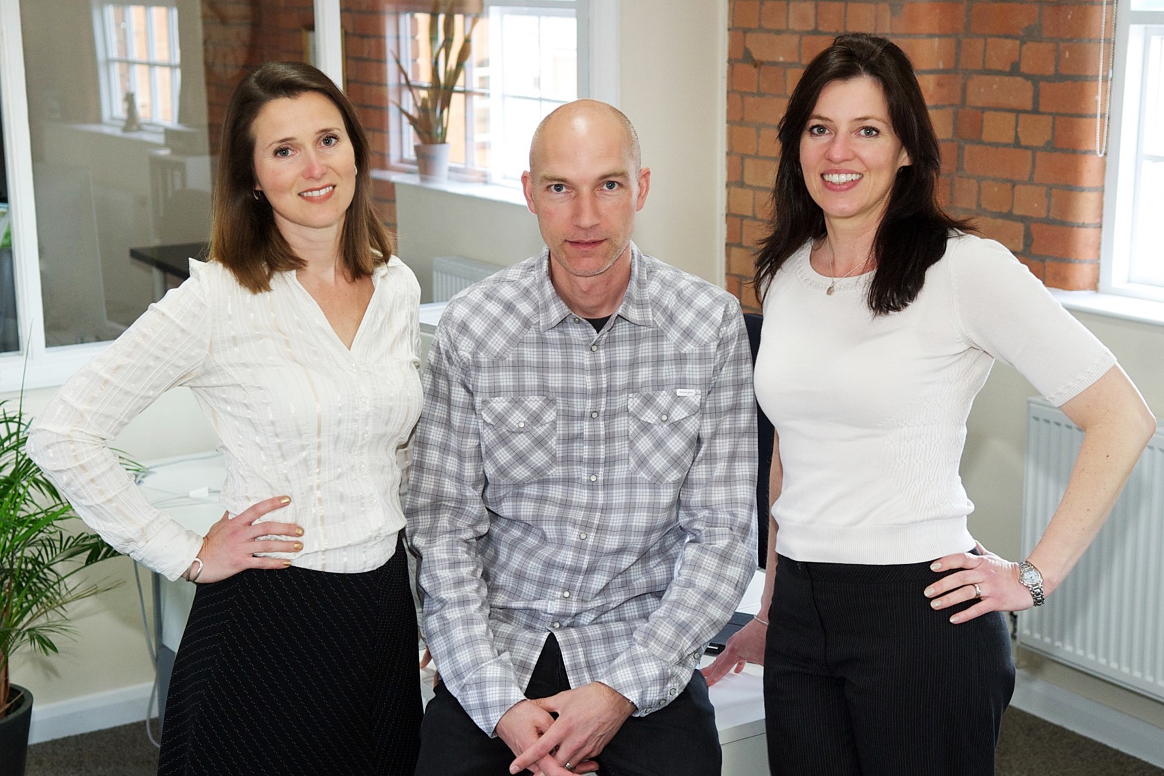 From left to right: Debbie Porter, Andy Smith and Sharon Stevens-Cash