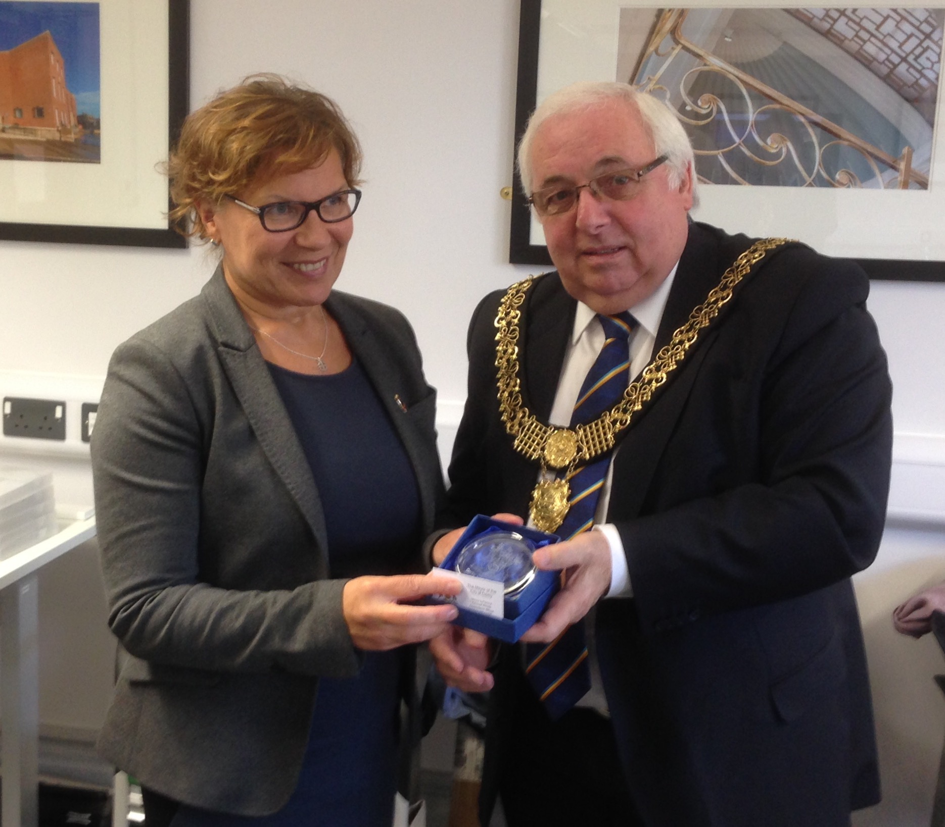 Ms. Seija Kuikka - City of Mikkeli and Mayor of Derby, Cllr Paul Pegg