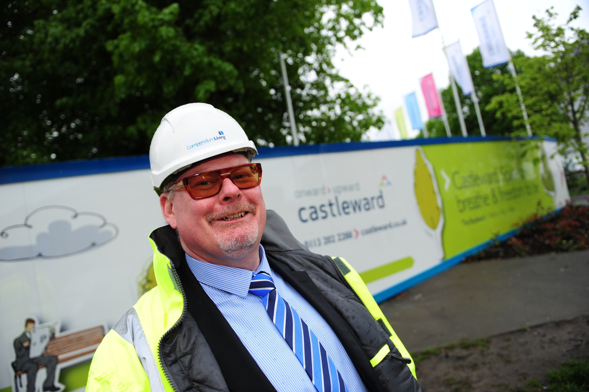Dave Bullock, Managing Director of Bondholder Compendium Living standing outside the Castleward development