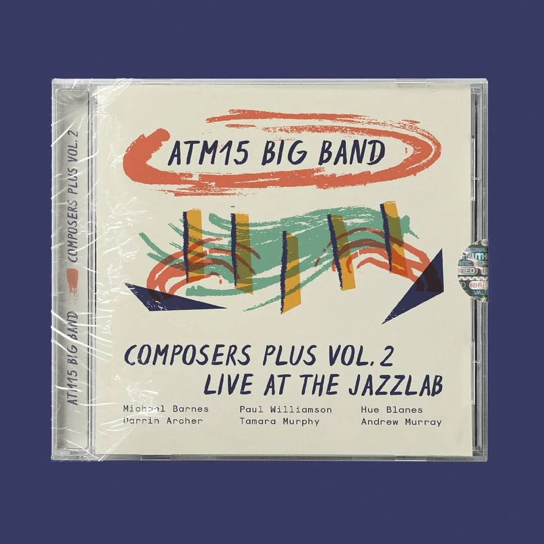 Album design for @atm15bigband &quot;Live At The Jazzlab&quot; Volume 2 🎹 Stay tuned for the final part of this 3-part album release soon 🎺