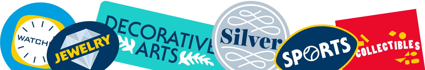 Antique stickers decorative image.