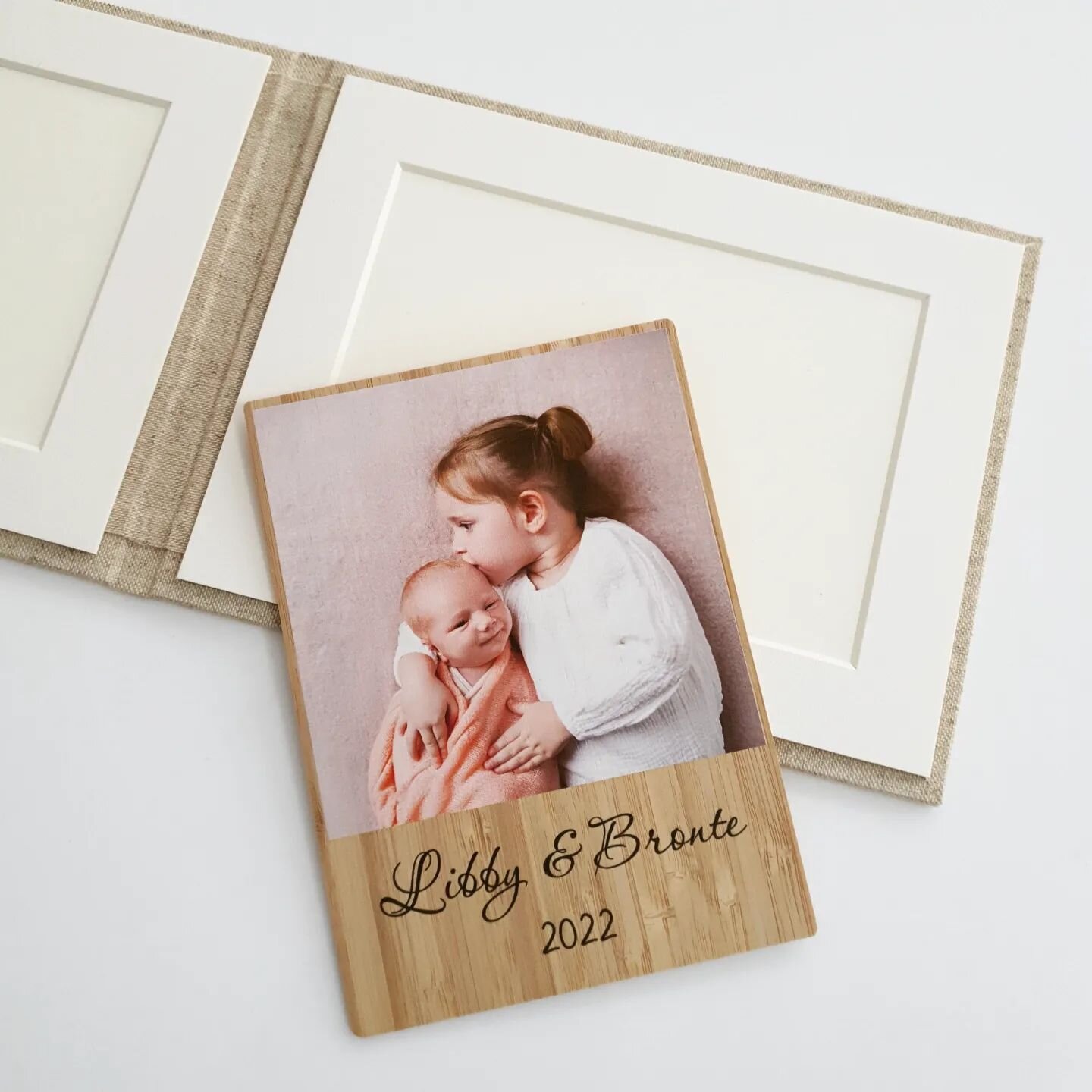 Birth announcement - thank you gift - family add ons.
Our bamboo photo magnets are a fantastic package upgrade product or thank you gift.  If your clients are looking for something special to give out to family, these are perfect. 

Adding your logo 