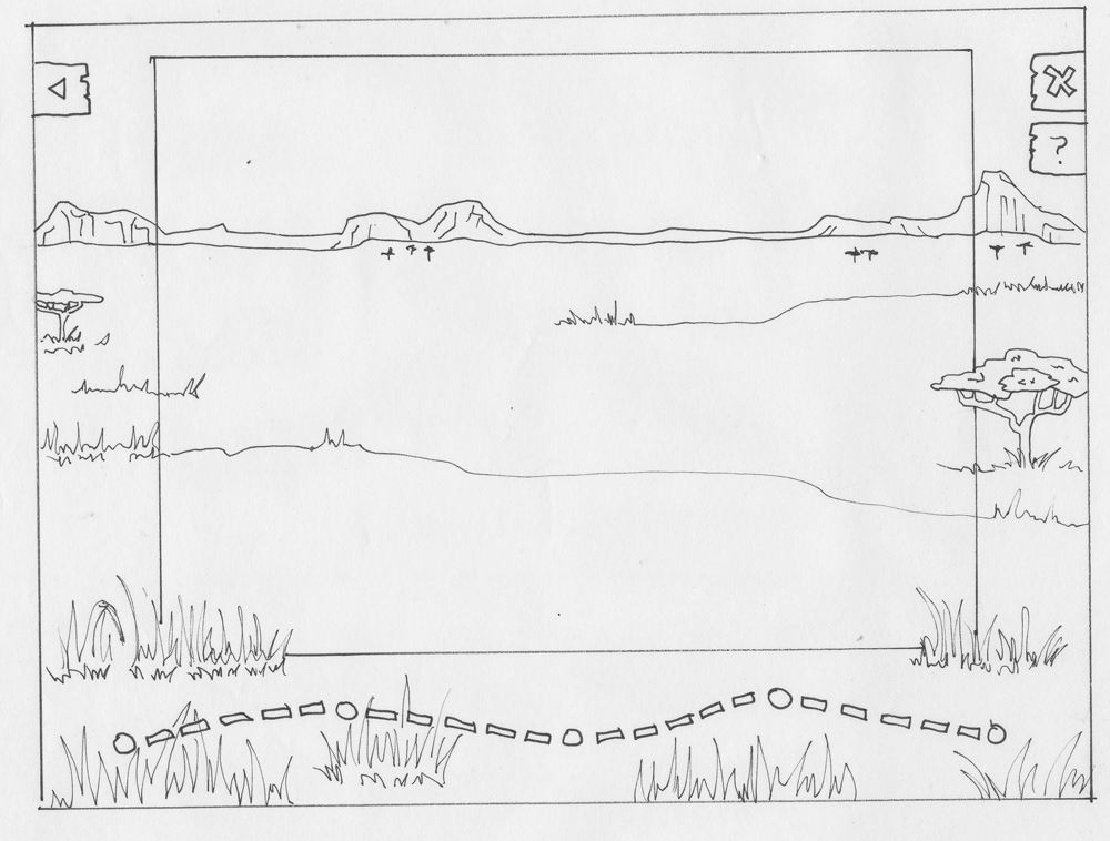 Grassland habitat frame