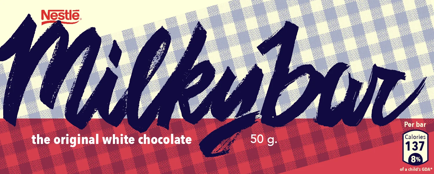  Smaller chocolate bar design (50 grams) 