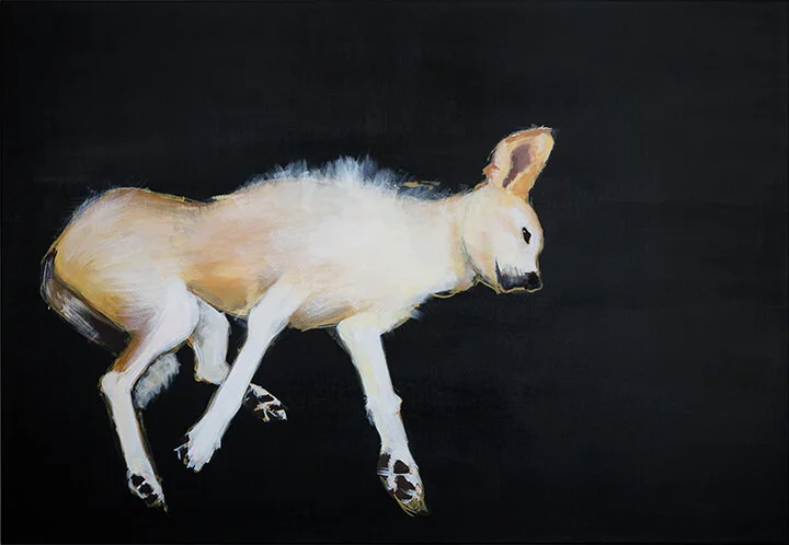  Katja von Ruville Anouk_05 2018 Acryl auf Leinwand / acrylic on canvas 130 × 90 cm 850,– €  Verkauf:  vonruville@grassgruen.info  