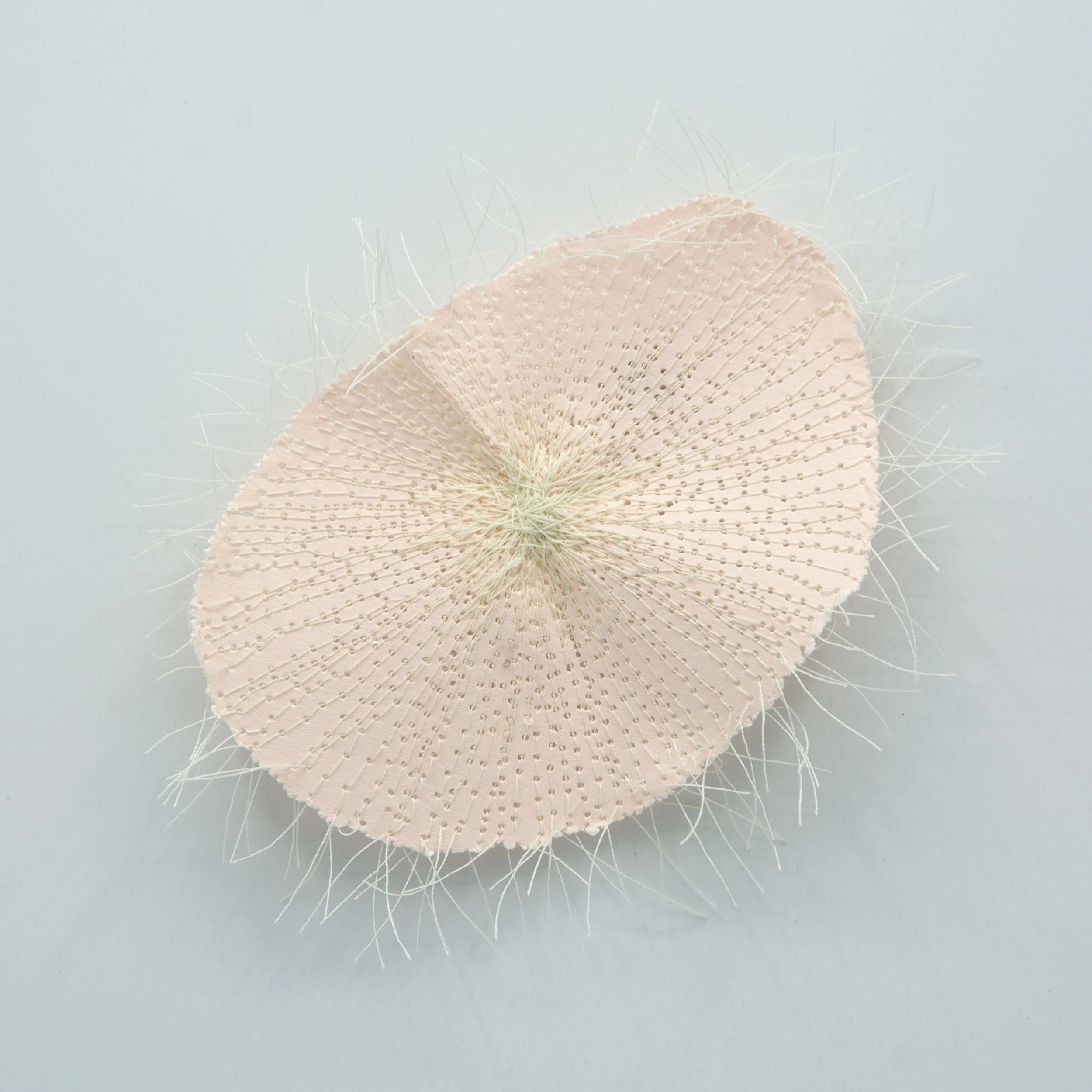  Kelly M O’Brien   Stitch study 9 , thread and paper, 13 x 10.5 cm ©2020  €85 + shipping  To purchase:  kelly (at) kellyobrien (dot) art 