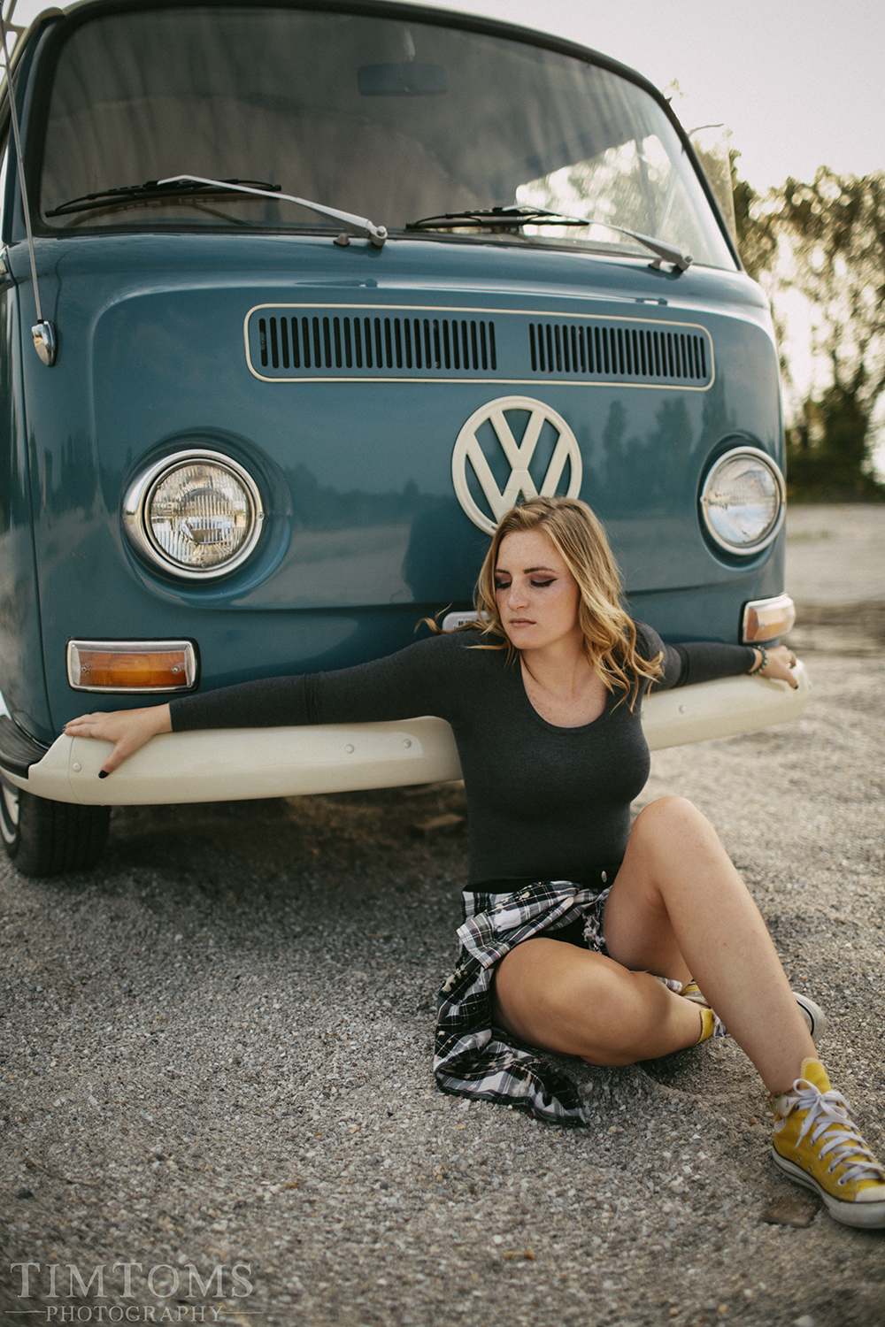  Senior Picture Girl VW Bus Joplin Missouri Photographer 