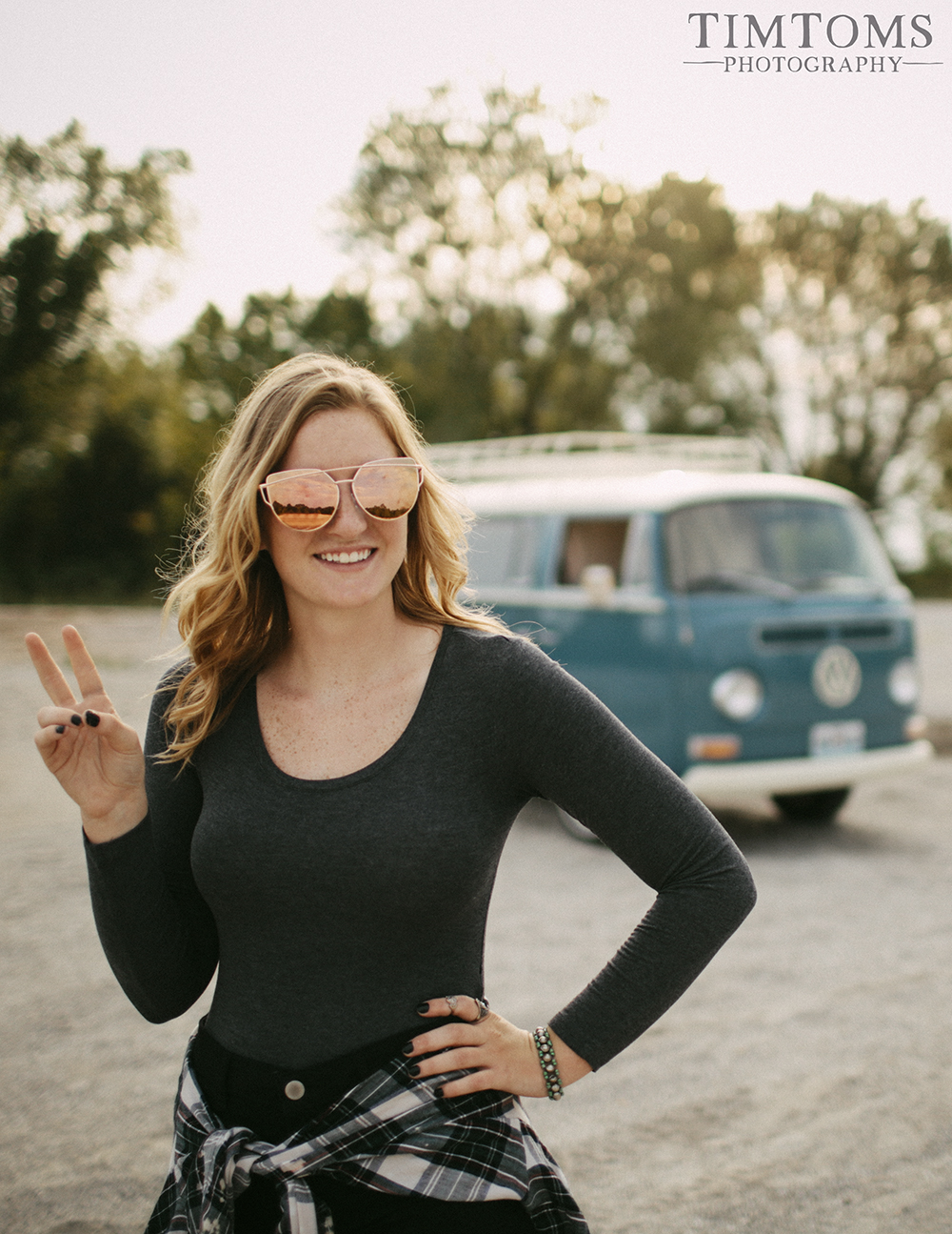  Senior Picture Girl VW Bus Joplin Missouri Photographer 