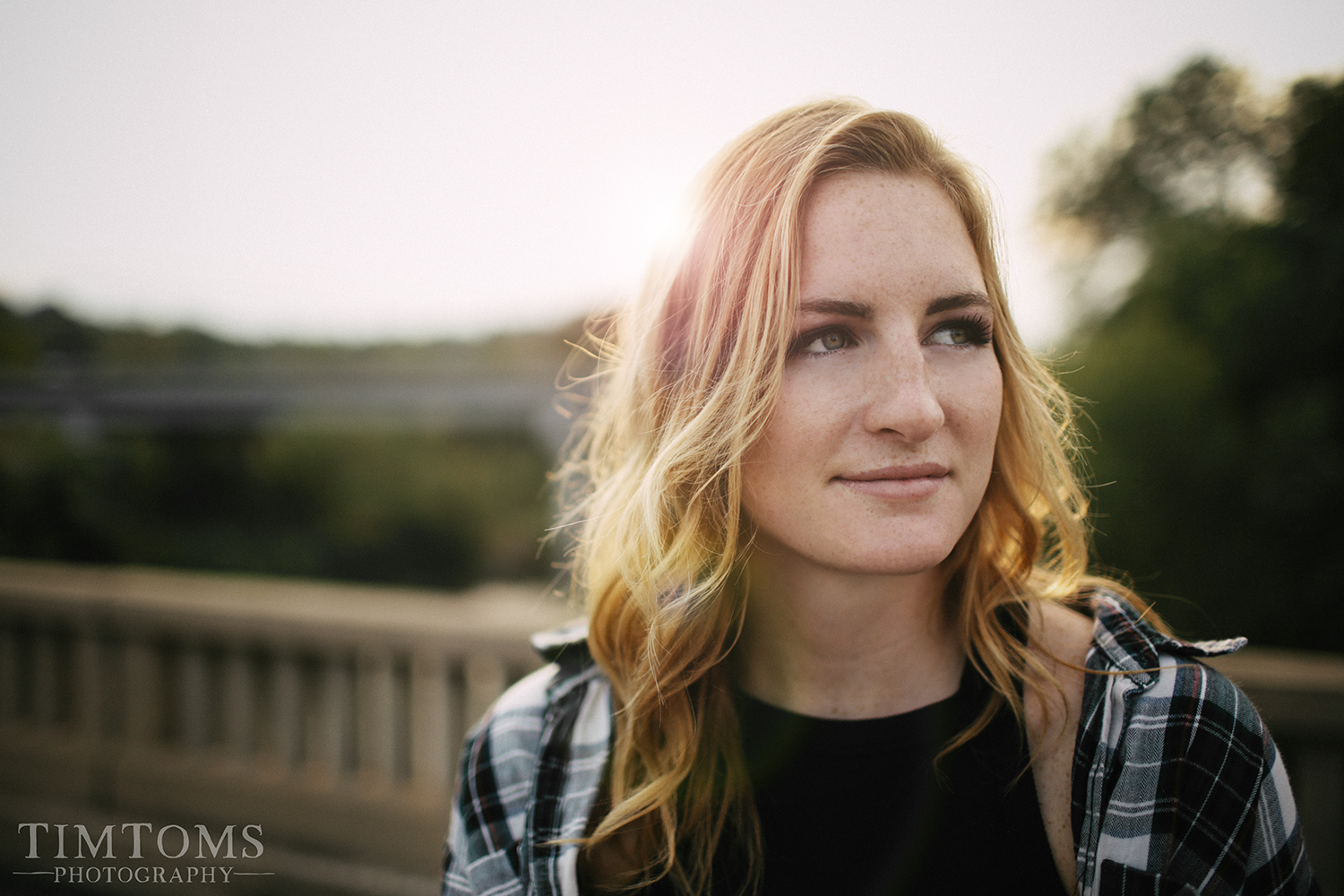  Senior Portrait Photographer Joplin Missouri sunset bridge 