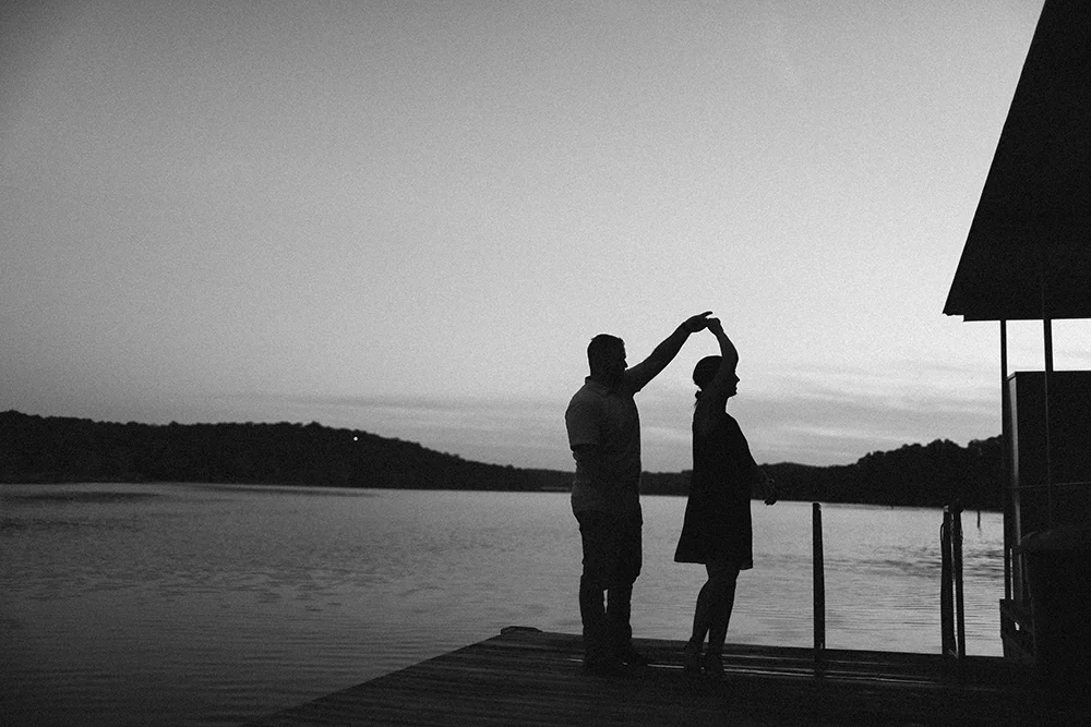 wedding photographer engagement proposal table rock lake