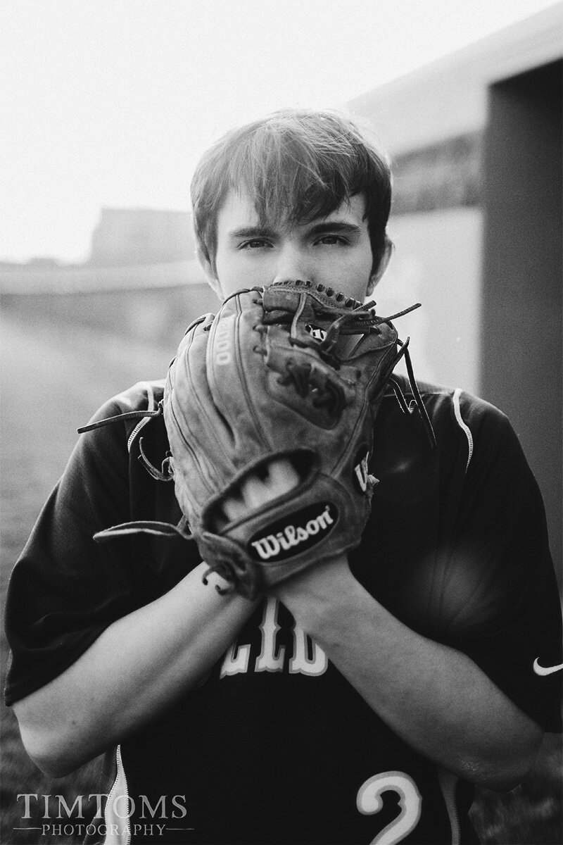  senior portrait photography baseball  